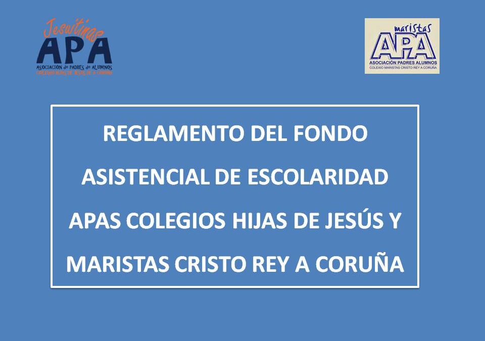 APROBACIÓN DEL NUEVO REGLAMENTO DEL FONDO DE ESCOLARIDAD