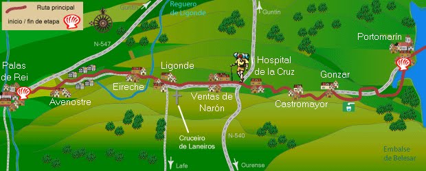 Etapa 2 :PORTOMARÍN – PALAS DE REY